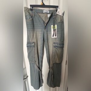 Blue Cargo Jeans